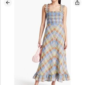 Ganni Searsucker Maxi Dress